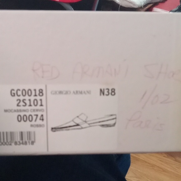GIORGIO ARMANI SOFT RED SHOE (SZE38) - Picture 7 of 7